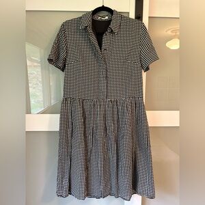 Madewell gingham shirt dress